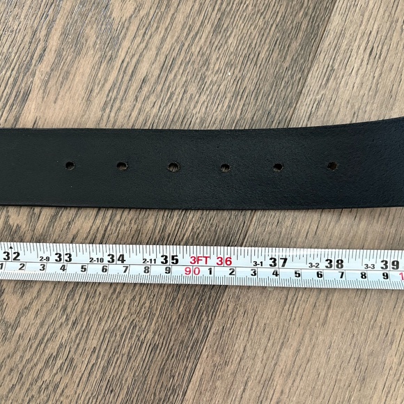 Circa early 2000s Jommi Joolz pink rhinestone western black leather belt from Ho - Picture 3 of 4